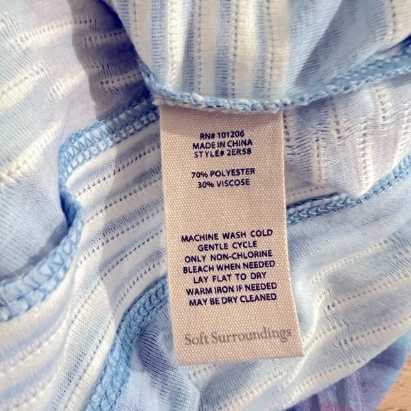 SOFT SURROUNDINGS Michelena Tunic Top Blues NEW - Picture 7 of 8